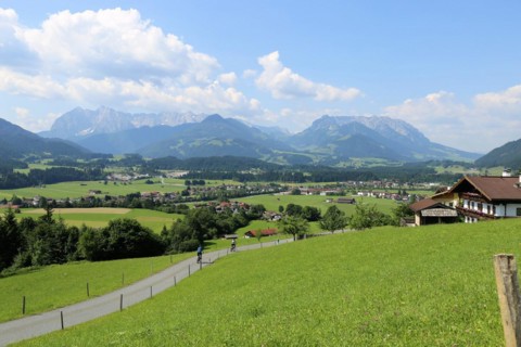 View of Kössen, Tyrol, Austria, Europe