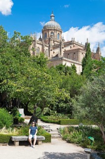 Mirador de la Celestina or Huerto de Calixto y Melibea Park, behind the cathedral, Salamanca,