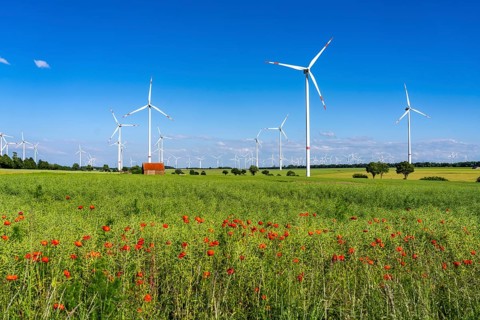 Wind farm north-east of Bad Wünnenberg, Ostwestfalen Lippe, Paderborn district, North