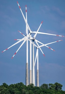 Wind farm north-east of Bad Wünnenberg, Ostwestfalen Lippe, Paderborn district, North