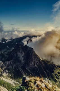Sunrise hike on the Hochplatte near Halblech in the Ammergau Alps, Ammergebirge in the Allgäu,