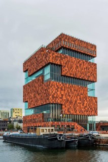 MAS Museum, harbour, architecture, design, city trip, tourism, modern, building, Antwerp, Belgium,