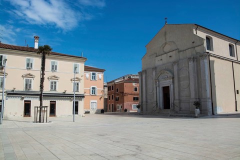 Umag is a small Croatian town with a harbour on the north-west coast of Istria, Croatia, Europe