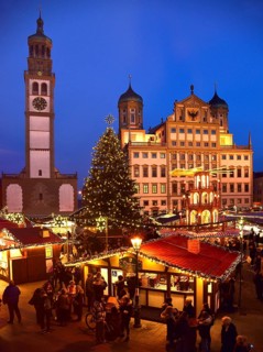 Europe, Germany, Bavaria, Swabia, Augsburg, town hall market, town hall, Renaissance, built 1615 to