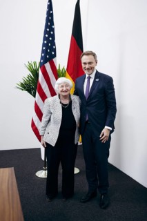 Christian Lindner (FDP), Federal Minister of Finance, meets Janet Yellen, Secretary of the Treasury