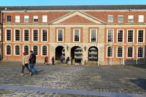 Courtyard buildings Dublin Castle, city of Dublin, Ireland, Irish Republic, Europe