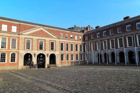 Courtyard buildings Dublin Castle, city of Dublin, Ireland, Irish Republic, Europe