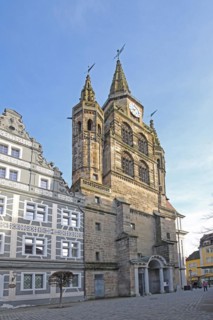 St Gumbert's Church and former court chancellery and today's administrative court, Montegelaplatz,