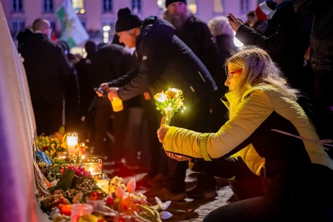 To mark 13 February and the destruction of Dresden in the Second World War, the small right-wing