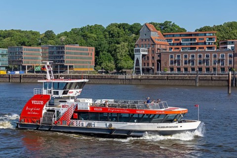 Elbe ferry, Elbe, Hamburg, Germany, Europe