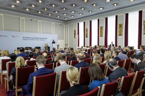 Annalena Bärbock (Alliance 90/The Greens), Federal Foreign Minister, recorded at the event to mark