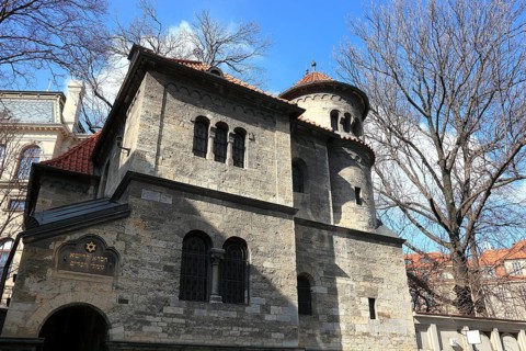Klausen Synagogue, a profaned synagogue next to the Old Jewish Cemetery in the former Jewish