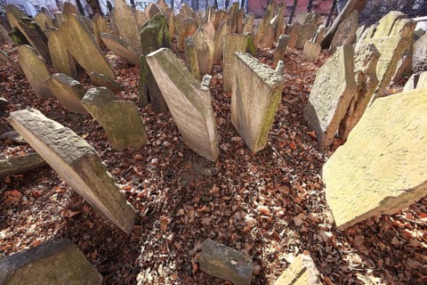 The Old Jewish Cemetery in the Josefov district is one of the most historically significant Jewish