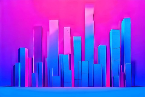 Abstract wallpaper illustration symbolizing finance and business, AI generated