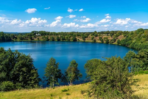 Weinfelder Maar, Vulkaneifel, Vulkansee, Eifel, Rhineland-Palatinate, Germany, Europe