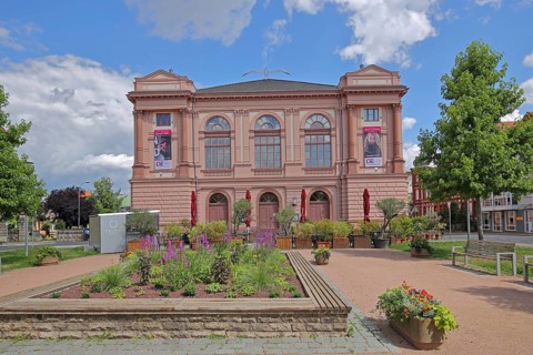State Theatre, Theaterplatz, Eisenach, Thuringia, Germany, Europe
