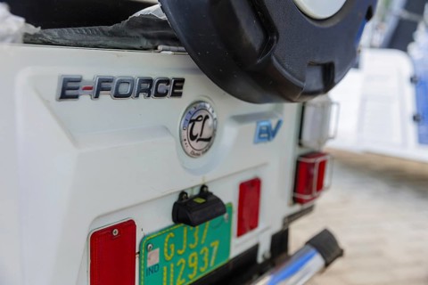 E-Force, electric tuk-tuk in India, in Gujarat, 15.09.2024