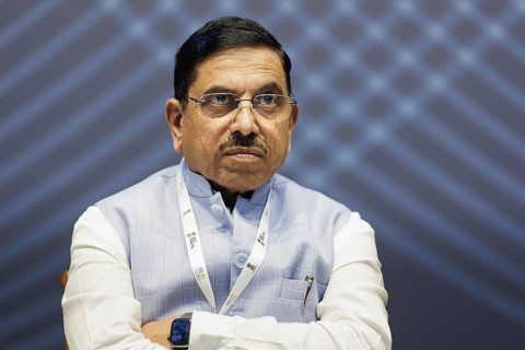 Pralhad Joshi, Minister for New and Renewable Energy of the Republic of India, in Ahmedabad, 15.09