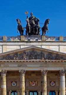 Castle with the Brunswick Quadriga with Brunonia, designed by Carl Theodor Ottmer, Brunswick, Lower