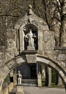 Arch of St Benedict, Collegiate Church of St Peter and St Paul, Obermarsberg, Marsberg, Sauerland,