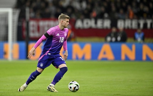 Maximilian Mittelstädt GER action on the ball, international match Germany GER vs Netherlands NED,