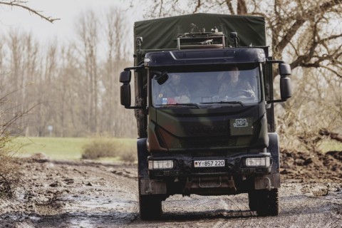 Military Police lorry (Feldjaeger), photographed as part of the military exercise 'Wettiner