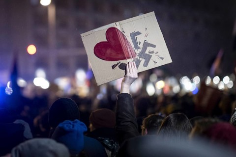 Recordings as part of the demonstration Auf die Strasse! Against the AfD's Nazi deportation plans