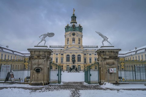 Figures, Fighter with shield, Charlottenburg Palace, Spandauer Damm, Charlottenburg, Berlin,