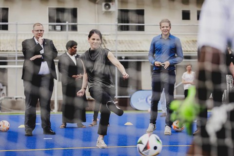 Annalena Bärbock (Bündnis 90/Die Grünen), Federal Foreign Minister, photographed during a visit to