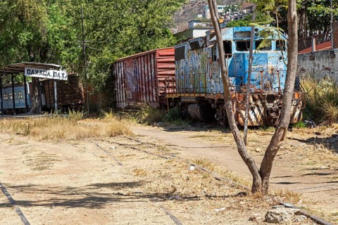 Oaxaca, Mexico, The Oaxaca Railroad Museum. The Mexican Southern Railroad began operations between