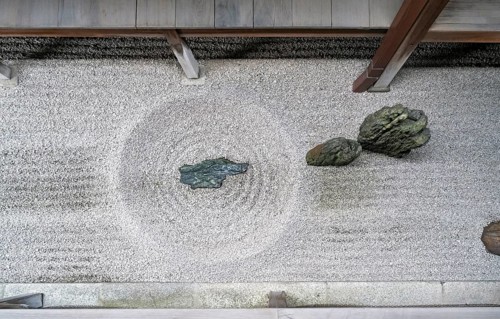 Totekiko Stone Garden, Daitoku-ji temple, Kyoto, Japan, Asia