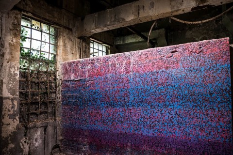 Street art, Former steelworks, Völklingen Ironworks, UNESCO World Heritage Site, Völklingen,