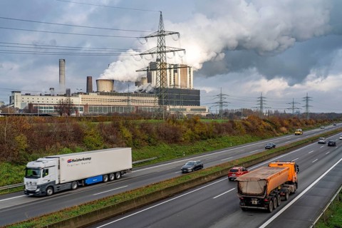 RWE Power AG's Weisweiler lignite-fired power plant in Eschweiler-Weisweiler, base load power