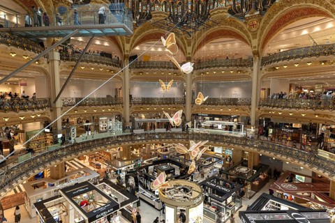 Galeries Lafayette department stores', Paris, Île-de-France, France Europe