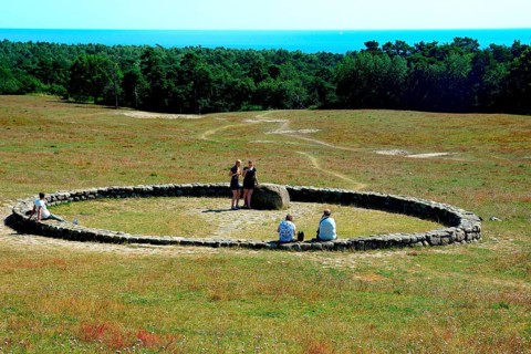 Meditation place at Backåkra, the holiday home, now museum, of the Swedish diplomat Dag