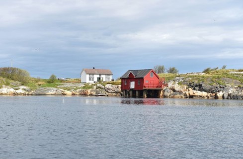 Houses on an archipelago in Norway