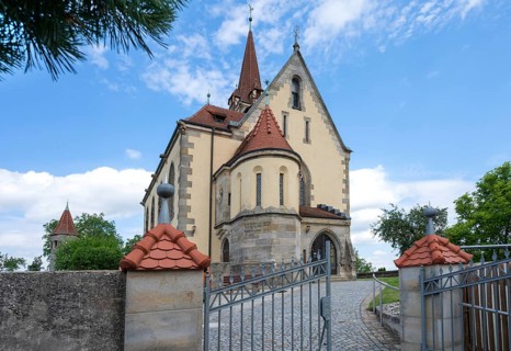 St James' Church, built around 1900, Schönberg, Middle Franconia, Bavaria, Germany, Europe