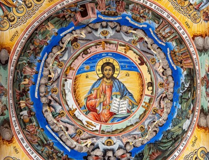 Rila Monastery frescoes, Bulgaria, Europe