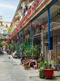 Hao Si Phuong Alley, Saigon Chinatown, Cho Lon, Ho Chi Minh City, Vietnam, Asia