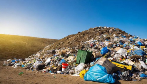Symbolism, large landfill, AI-generated, AI-generated, AI generated