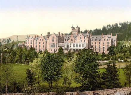 Hydropathic, Creiff, Crieff, Scotland, Historical, digitally restored reproduction from a 19th