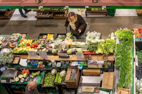 London, Ontario, Canada - Covent Garden Market. Established in 1845, the daily market offers