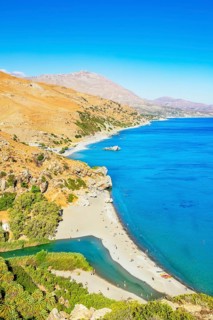 Preveli Beach, Rethymno, Crete, Greek Islands, Greece, Europe