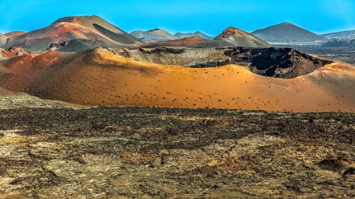 2016, Timanfaya National Park, Lanzarote, Fire Mountains of Timanfaya National Park, Montanas del