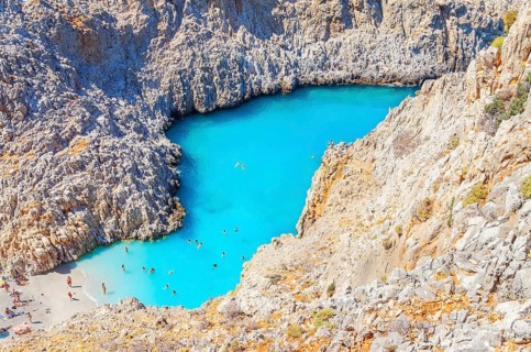 Seitan limania beach, Chania, Crete, Greek Islands, Greece, Europe
