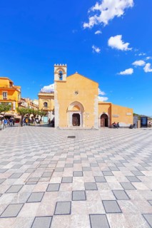 Chiesa di Sant'Agostino, Piazza IX Aprile, Taormina, Sicily, Italy, Europe