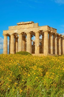 Temple of Hera or Temple E, Selinunte Archaeological Park, Selinunte, Trapani district, Sicily,