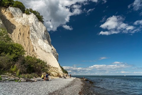 Cliffs and chalk cliffs Møns Klint, Mön Island, Denmark, Europe