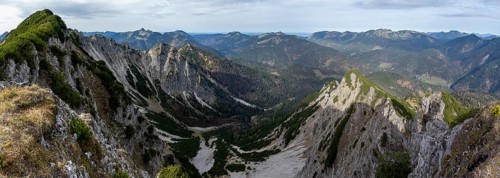 Schinderkar, Austrian and Bavarian Schinder, Tegernsee mountains in the Mangfall mountains,