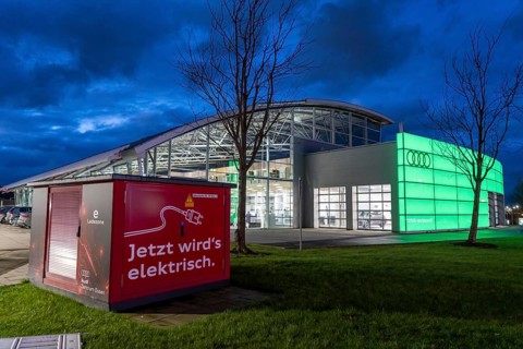 Audi Centre Essen, Gottfried Schultz Autohaus, Showroom, Essen North Rhine-Westphalia, Germany,